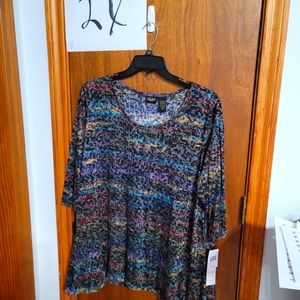 Nice new with tags multicolored leopard print top